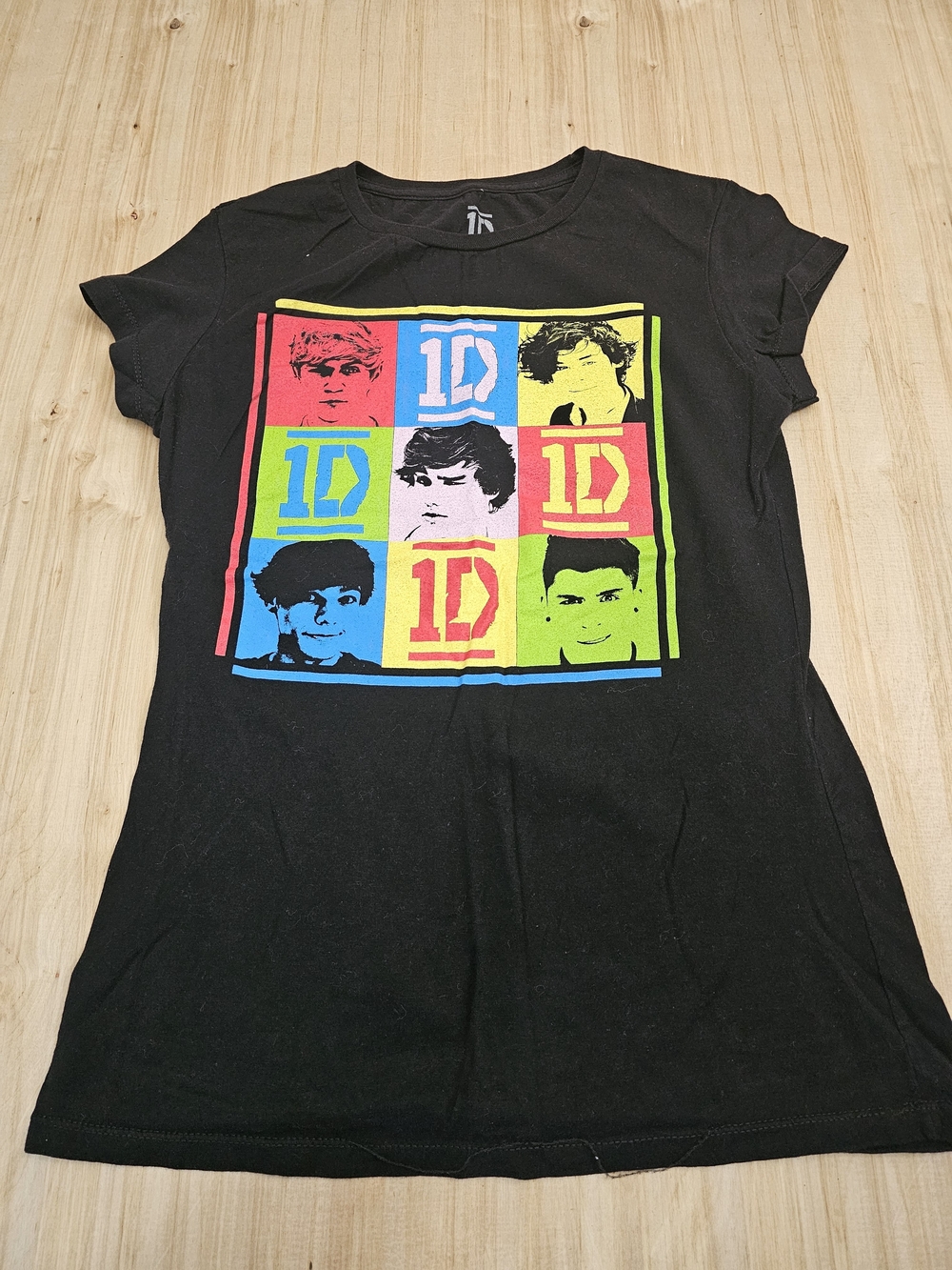 One Direction Black Graphic Tee - Color Block Portraits